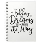 夢後を追を見よ。彼らは道を知っている。 ノートブック (正面)