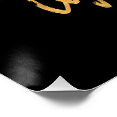 夢後を追を見よ。彼らは道を知っている。フェイク金ゴールド ポスター (コーナー)