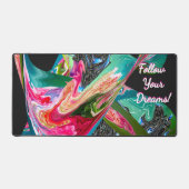 夢後を追を！モチベーション液化抽象芸術 デスクマット (正面)