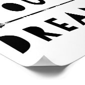 夢後を追タイポグラフィポスター ポスター (角)