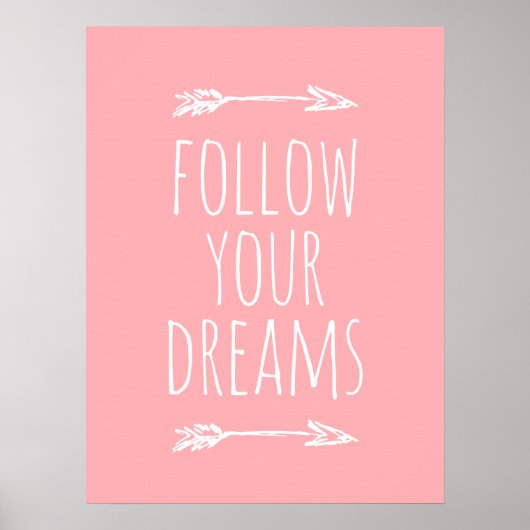 夢後を追ピンクのキッズルームDecorポスター ポスター (正面)