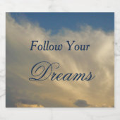 夢後を追青空の雲の卒業 ビールラベル (シングルラベル)