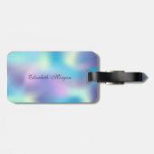 夢後を追、ヒール、ヴィオリン鍵ホログラフィー ラゲッジタグ (裏面横)