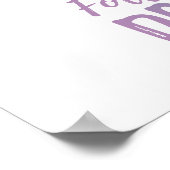 夢後を追 – 紫と白のユニコーン ポスター (角)