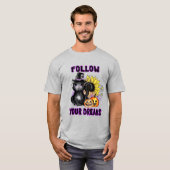 夢後を追- Black Cat Jack-O-Lantern Tシャツ (正面フル)