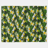 夢心地のカモミール地方で フリースブランケット (正面(横))