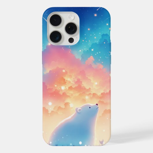 夢想するホッキョクグマ iPhoneケース (裏面)