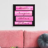 夢想像と信じ成す キャンバスプリント (インサイチュ (リビング))
