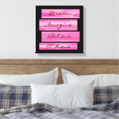 夢想像と信じ成す キャンバスプリント (インサイチュ (寝室))