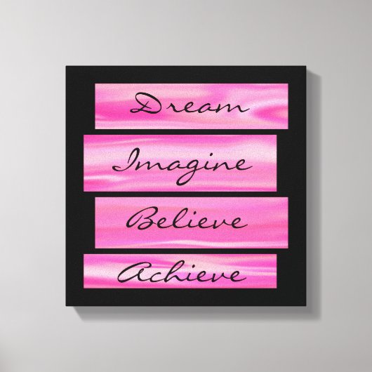 夢想像と信じ成す キャンバスプリント (正面)