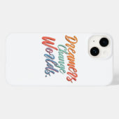 夢想家が世界を変える Case-Mate iPhoneケース (裏面 (横))