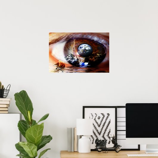 夢想家の窓 ポスター (ホームオフィス)