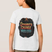 「夢想家は世界を変える」 トライブレンドＴシャツ (裏面)