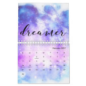 夢想家 カレンダー (2月 2027)