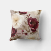 夢想的なブルゴーニュの花 クッション (裏面)