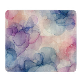 夢想的な水のカラーインクアート カッティングボード