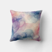 夢想的な水のカラーインクアート クッション (裏面)
