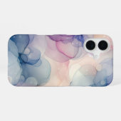 夢想的な水のカラーインクアート iPhone 16ケース (裏面横)