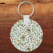 夢想的な花の模様 キーホルダー (正面)