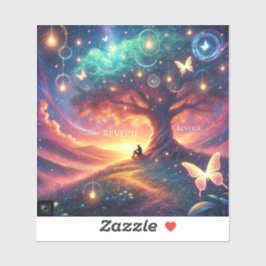 「夢想」夢想的なアートステッカー シール