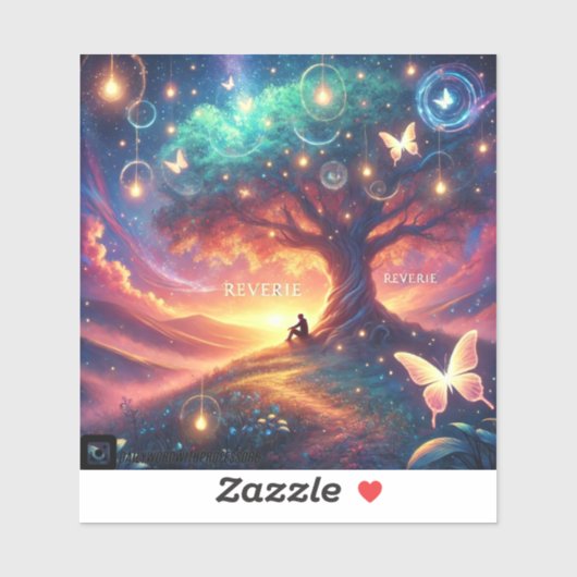 「夢想」夢想的なアートステッカー シール (シート)