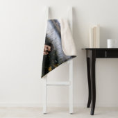 夢想（犬と草の上に横たわる少女） シェルパブランケット (インサイチュ)