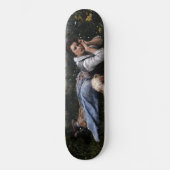 夢想（犬と草の上に横たわる少女） スケートボード (正面)