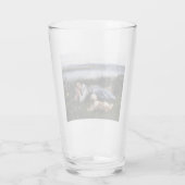 夢想（犬と草の上に横たわる少女） タンブラーグラス (裏面)