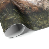 夢想（犬と草の上に横たわる少女） ラッピングペーパー (ロールコーナー)