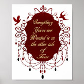 夢感動的と勇気に関する引用文 ポスター (正面)