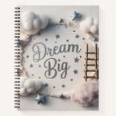 夢感動的の大引用文星と雲 ノートブック (正面)