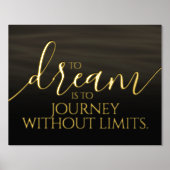 夢感動的は旅に… 箔ポスター (正面)