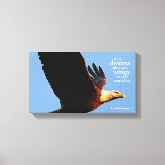 「夢感動的を見よ与えう夢に…」 キャンバスプリント (正面)