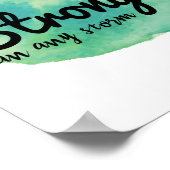 夢感動的客と懸命労働者の言葉 ポスター (角)