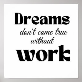 夢来は仕事を通してのみ ポスター