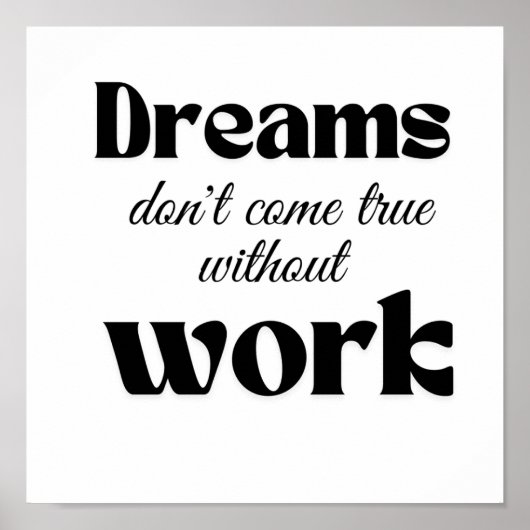 夢来は仕事を通してのみ ポスター (正面)