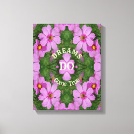 夢来真の宇宙の花感動的 キャンバスプリント