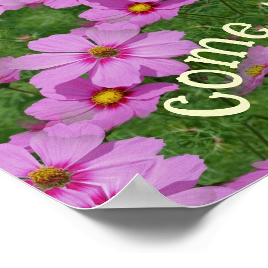 夢来真の宇宙の花感動的 ポスター (角)