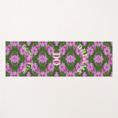 夢来真の宇宙の花感動的 ヨガマット (正面(横))