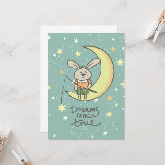 夢来真 | Bunny on the Moon カード (正面/裏面インサイチュ)