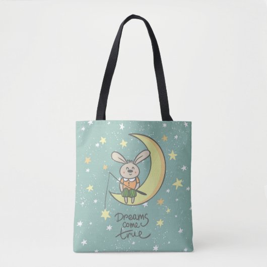夢来真 | Bunny on the Moon トートバッグ (正面)