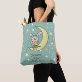 夢来真 | Bunny on the Moon トートバッグ (クローズアップ)