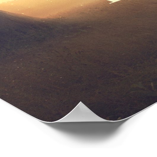 夢素朴の木のラ結婚イツの歓迎サイン ポスター (角)