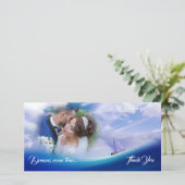 夢航海の感謝深いブルーシー結婚ズ サンキューカード (スタンド正面)