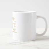 "夢見よう。創造しよう。" ジャンボコーヒーマグカップ (右)