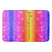 夢見るがままに レインボースパークルバスマット バスマット (正面)