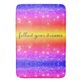 夢見るがままに レインボースパークルバスマット バスマット (正面縦)