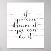 夢見ることができれば、それは実現できる ポスター (正面)