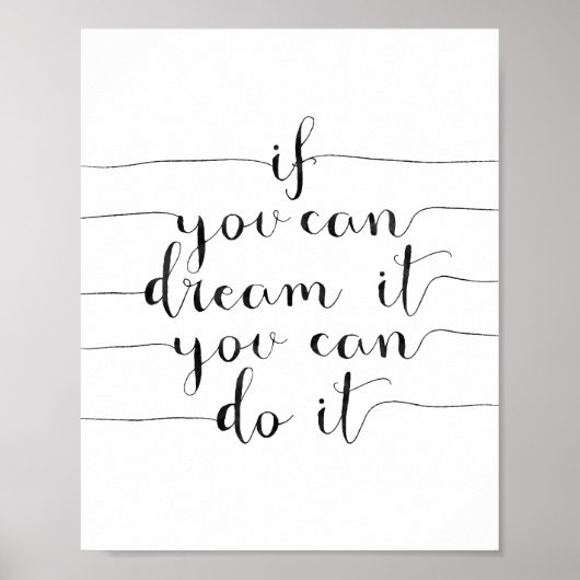 夢見ることができれば、それは実現できる ポスター (正面)