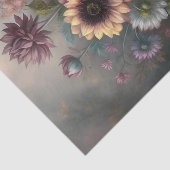 夢見るようなひまわりと蓮の花のデコパージュ 薄葉紙 (詳細)
